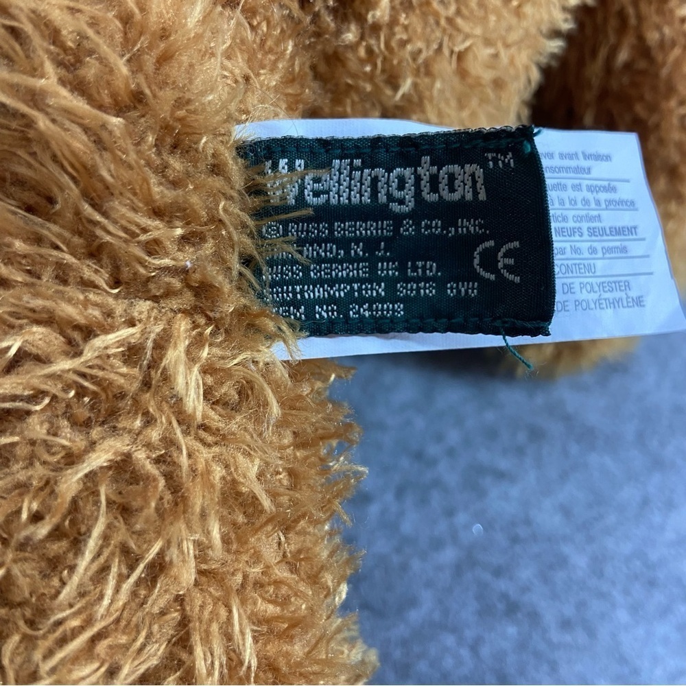 Vintage Russ Berrie Wellington Teddybear 18 inches Plush Stuffy - Picture 5 of 6